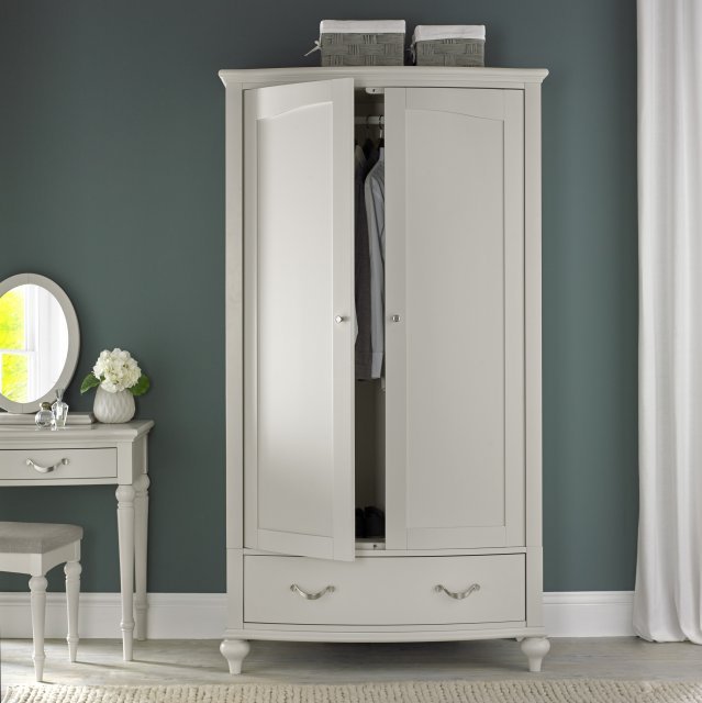 Premier Collection Montreux Soft Grey Double Wardrobe