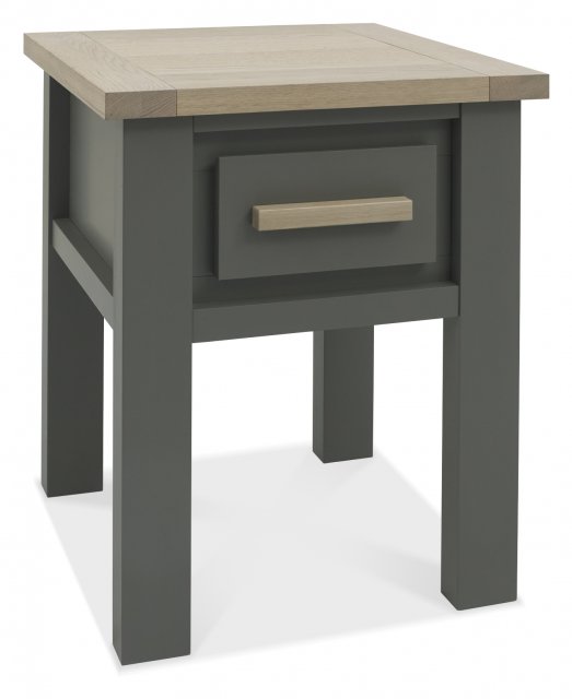grey oak lamp table