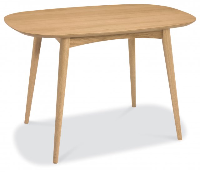Premier Collection Oslo Oak 4 Seater Fixed Dining Table