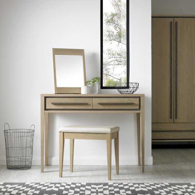 Premier Collection Rimini Aged Oak & Weathered Oak Dressing Table