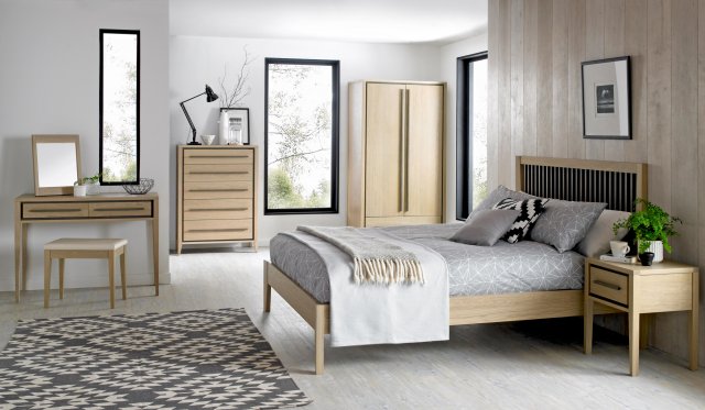 Rimini Aged Oak Weathered Oak Dressing Table Bedroom Bentley