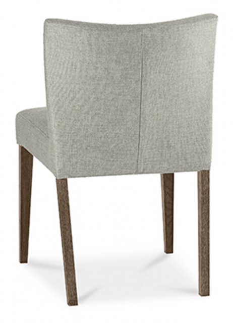 Turin Dark Oak Low Back Upholstered Chair Pebble Grey Bentley Designs Turin Dark Oak Low Back Upholstered, Low Back Upholstered Dining Chairs With Arms