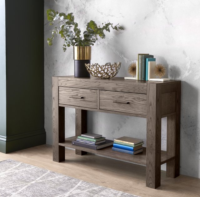 Premier Collection Turin Dark Oak Console Table