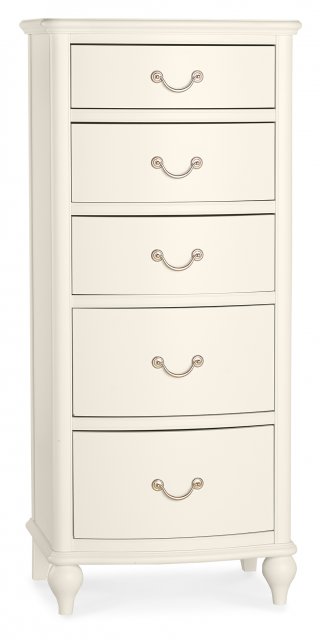 Signature Collection Bordeaux Ivory 5 Drawer Tall Chest