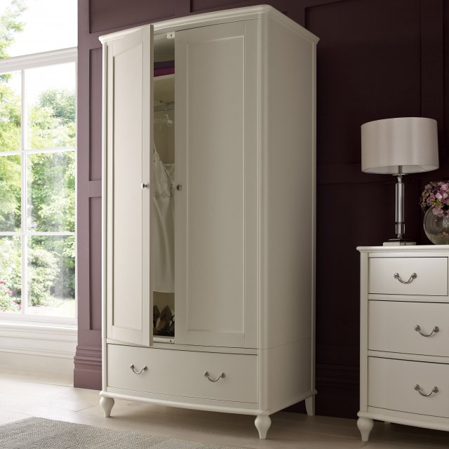 Signature Collection Bordeaux Ivory Double Wardrobe