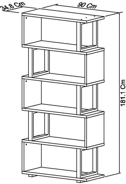 Tivoli Dark Oak Open Display Unit | Dining Furniture - Bentley Designs