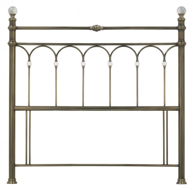 Headboards & Bedsteads Collection Krystal Antique Brass Headboard Double 135cm