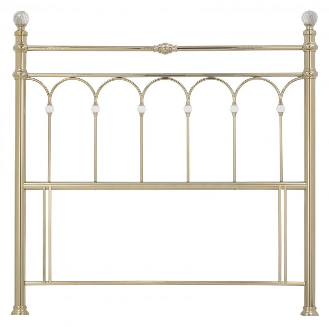 Headboards & Bedsteads Collection Krystal Champagne Brass Headboard Double 135cm