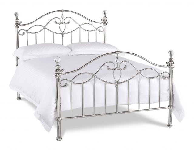 Headboards & Bedsteads Collection Elena Shiny Nickel Bedstead Small Double 122cm