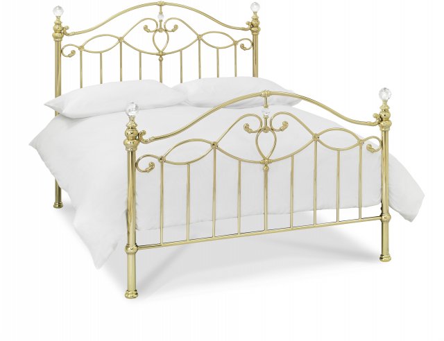 Headboards & Bedsteads Collection Elena Shiny Gold Bedstead King 150cm