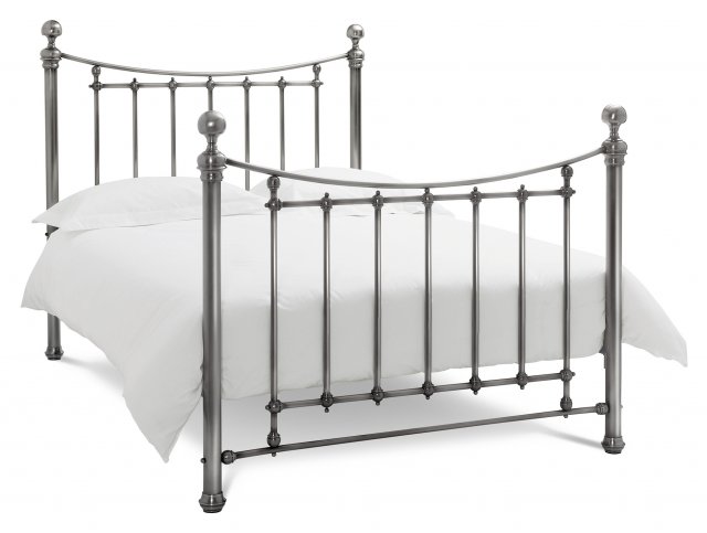 Headboards & Bedsteads Collection Isabelle Antique Nickel Bedstead Double 135cm