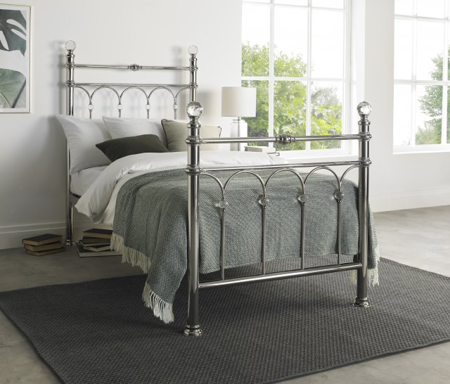 Headboards & Bedsteads Collection Krystal Shiny Nickel Bedstead Single 90cm