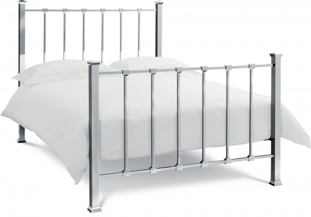 Headboards & Bedsteads Collection Madison Shiny Nickel Bedstead King 150cm