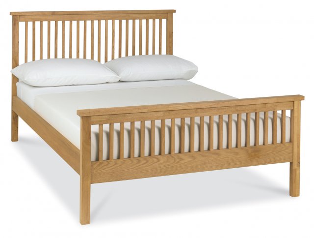 Gallery Collection Atlanta Oak High Footend Bedstead Double 135cm