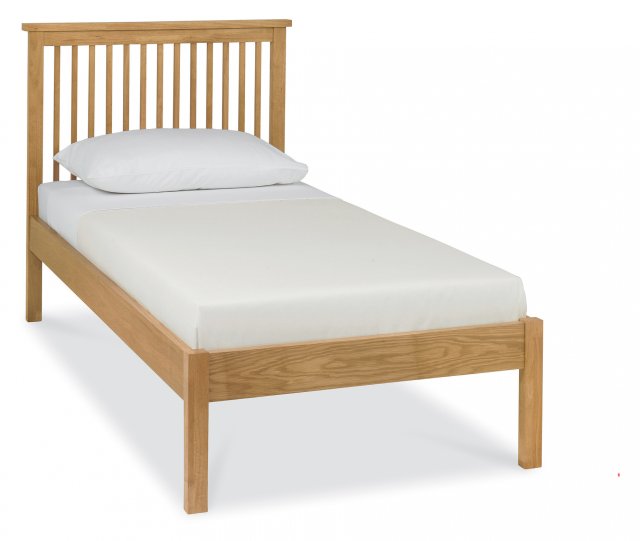 Gallery Collection Atlanta Oak Low Footend Bedstead Single 90cm