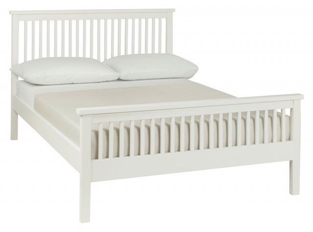 Gallery Collection Atlanta White High Footend Bedstead Small Double 122cm