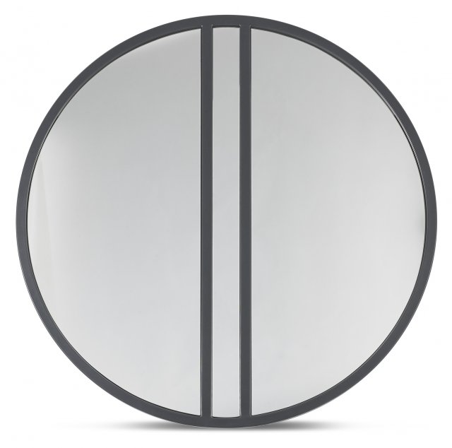 Signature Collection Chevron Peppercorn Mirror