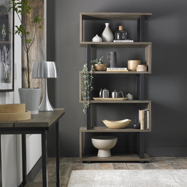 Signature Collection Tivoli Weathered Oak Open Display Unit