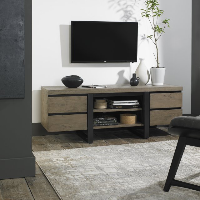 Signature Collection Tivoli Weathered Oak Wide Entertainment Unit