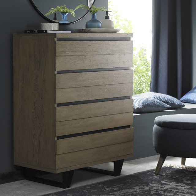 Signature Collection Tivoli Weathered Oak 4 Drawer Chest