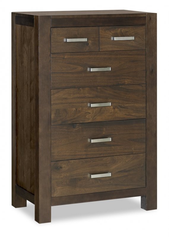 Premier Collection Lyon Walnut 4+2 Drawer Chest