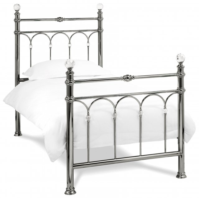 Krystal Antique Nickel Bedstead Size Single Bentley Designs