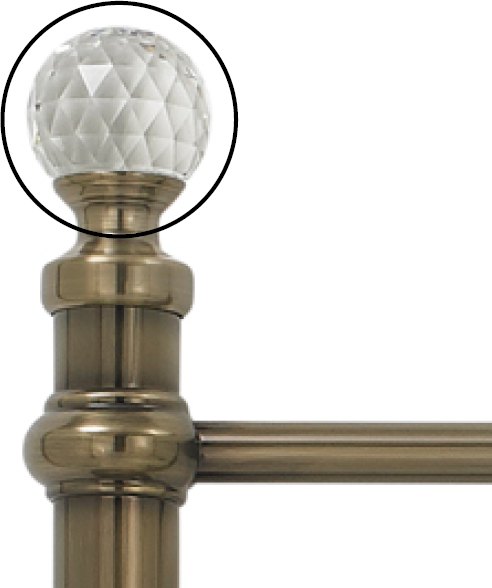 Krystal Antique Brass replacement large finial (single)