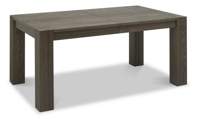 Bentley Designs Logan Fumed Oak 6 - 8 Extending Dining Table- front angle shot