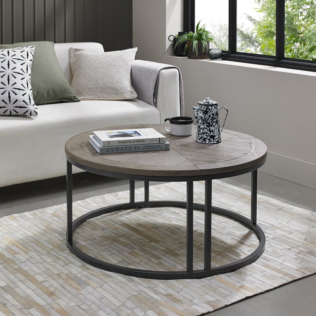 Bentley Designs Monroe Silver Grey Coffee Table- feature