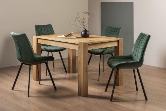 Turin Light Oak & Fontana Small Dining Set | Stylish - Bentley Designs Uk  Ltd