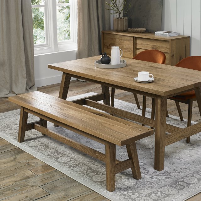 Signature Collection Camden Rustic Oak Small Bench