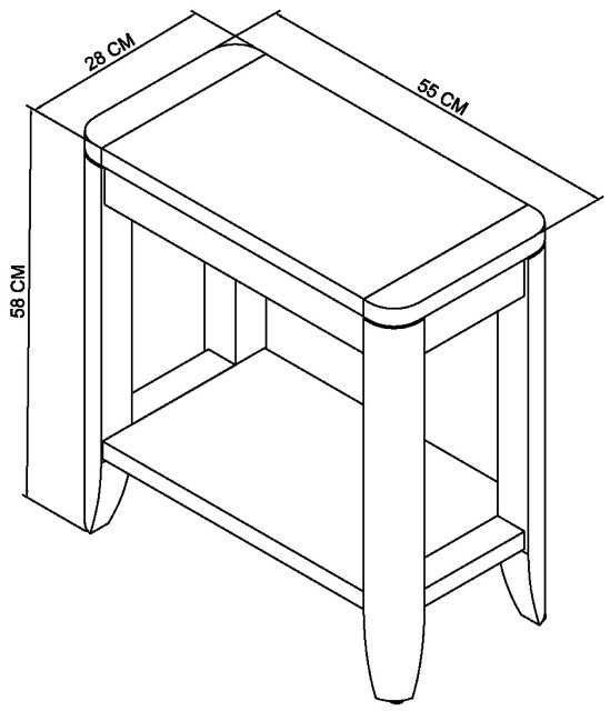 Chester Oak Side Table Living Room Furniture Bentley Designs UK Ltd