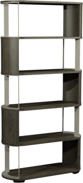 Signature Collection Duo Grey Oiled Oak Open Display Unit