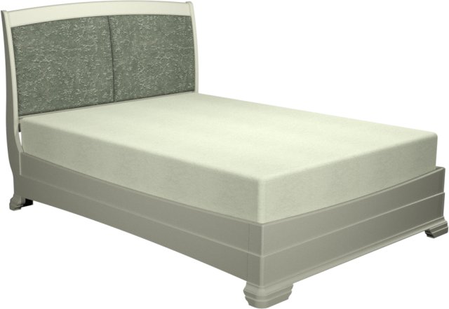 Signature Collection Alora Blue Grey Pearl Velvet Fabric King Bed Frame 150cm