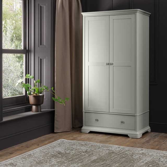 Signature Collection Alora Blue Grey Double Wardrobe