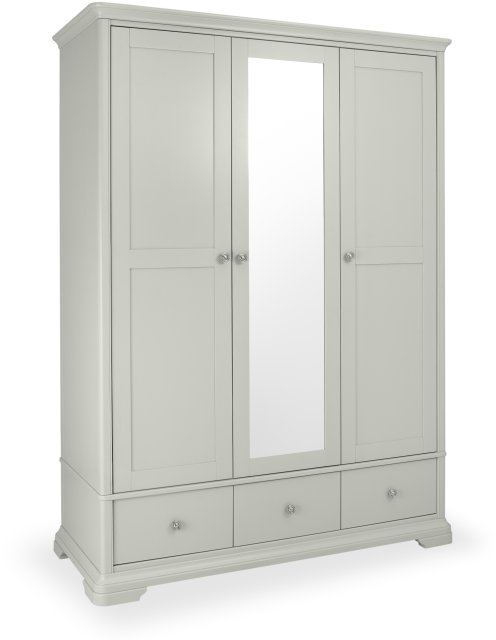 Signature Collection Alora Blue Grey Triple Wardrobe