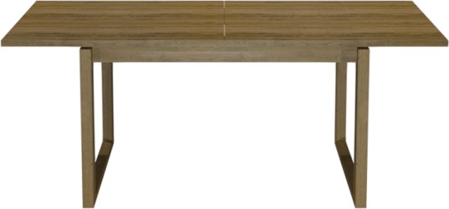 Premier Collection Delta Rustic Oak 6-8 Extension Dining Table