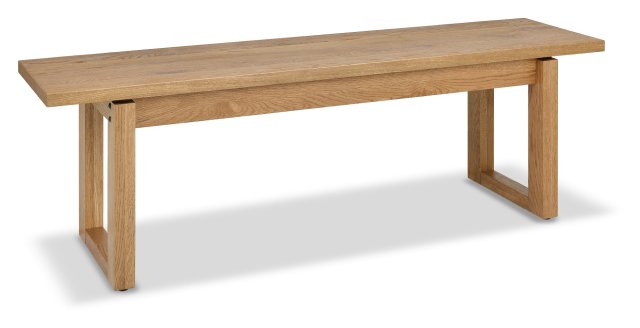 Premier Collection Delta Rustic Oak Dining Bench