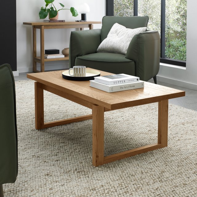 Premier Collection Delta Rustic Oak Coffee Table