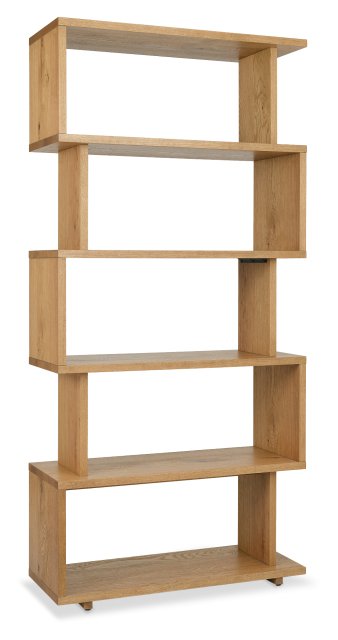 Premier Collection Delta Rustic Oak Open Display Unit