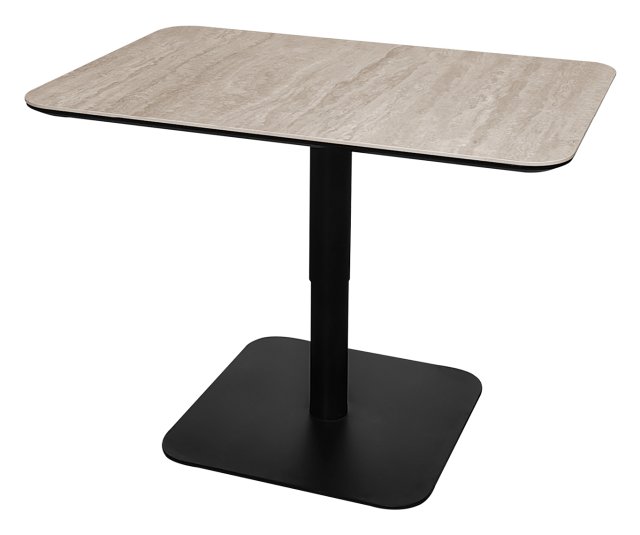 Gallery Collection Jenson - Matt Beige Sintered Stone Gas Lift Adjustable Coffee to Sofa Height Table