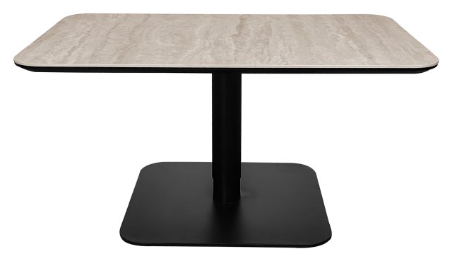 Gallery Collection Jenson - Matt Beige Sintered Stone Gas Lift Adjustable Coffee to Sofa Height Table