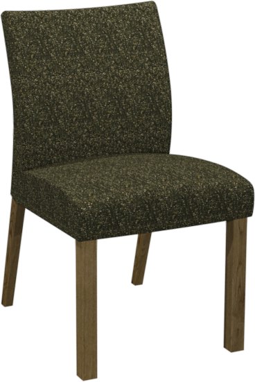Premier Collection Delta Rustic Oak Upholstered Chair - Green Fabric (Pair)