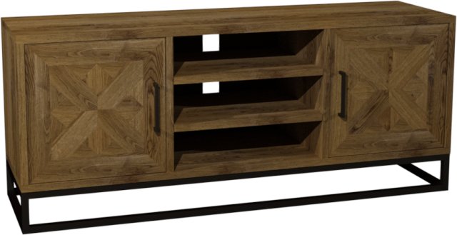 Signature Collection Indus Rustic Oak Media Unit