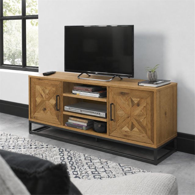 Signature Collection Indus Rustic Oak Media Unit