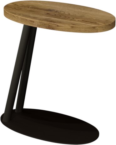 Signature Collection Vega Rustic Oak & Peppercorn Sofa Table