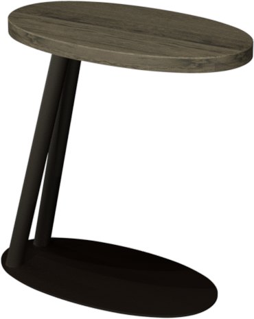 Signature Collection Vega Grey Oiled Oak & Peppercorn Sofa Table