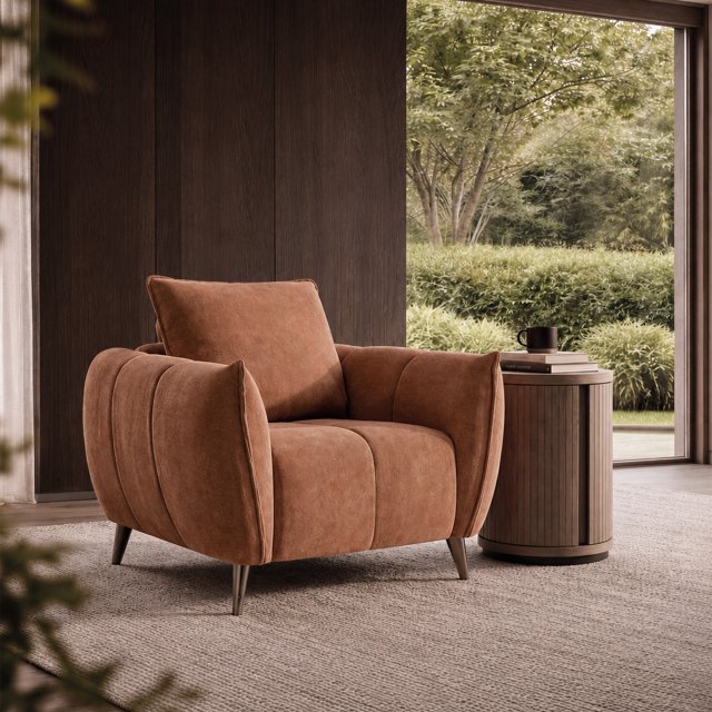 Premier Collection Elara Terracotta Armchair