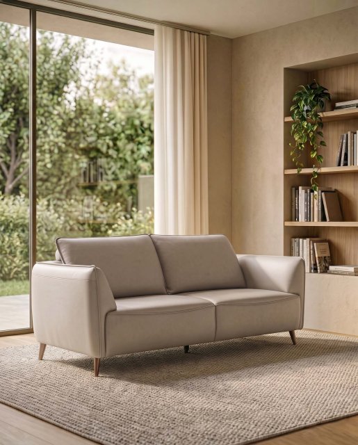 Premier Collection Atlas Light Grey 3 Seater Sofa