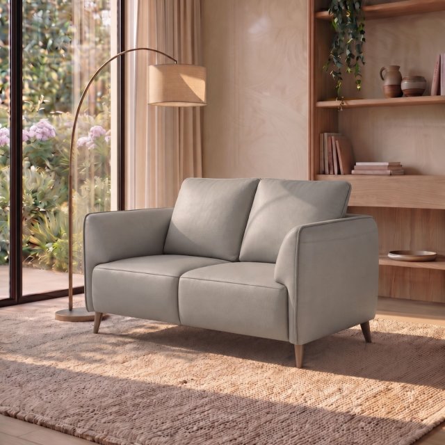 Premier Upholstery Collection Atlas Light Grey 2 Seater Sofa